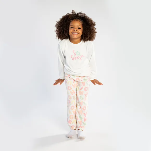 Pijama Longo Abc Soft Liso Kids Tip Top