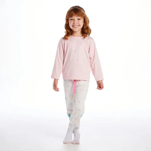 Pijama Longo Kids Zoo Malha Thermo Tip Top