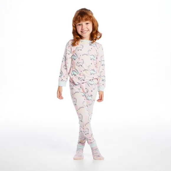 Pijama Longo Kids Toque Especial Dina Malha Com Elastano Tip Top