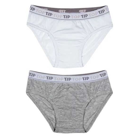 Kit 2 Cuecas Sem Estampa Kids