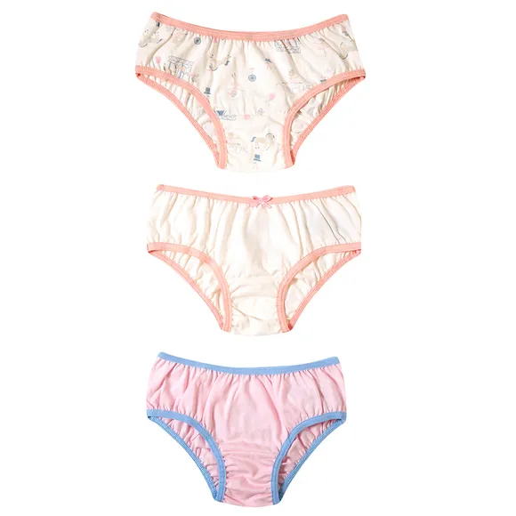 Kit Calcinha Com 3 Peças Bailarina Meia Malha Kids Tip Top