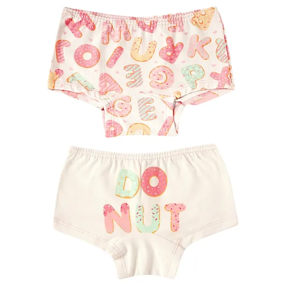 Kit 2 Calcinhas Kids Abc Suedine Tip Top