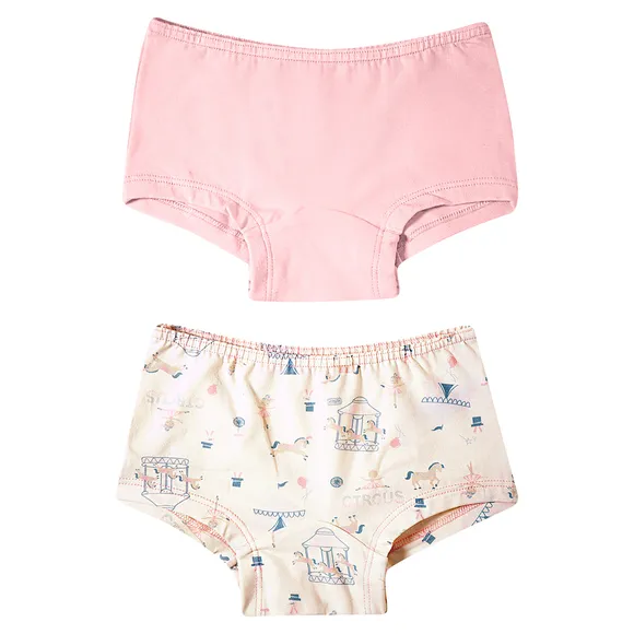 Kit Com 2 Calcinhas Bailarina Meia Malha Kids Tip Top
