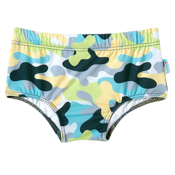 Sunga Praia Bike Camuflada Elastano Kids Proteção Uv 50+