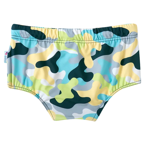 Sunga Praia Bike Camuflada Elastano Kids Proteção Uv 50+