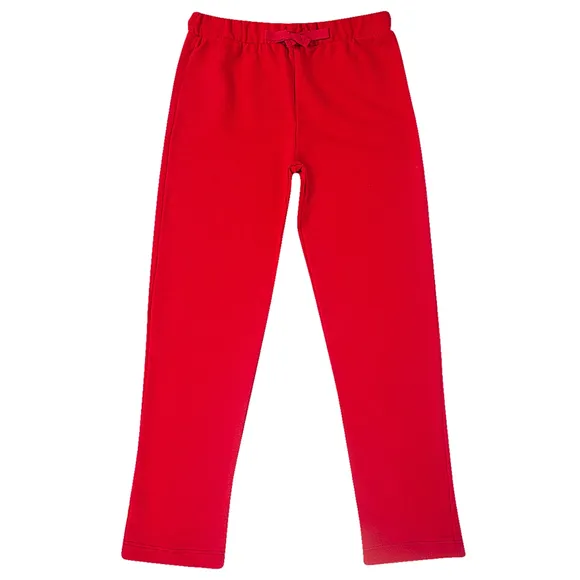 Calça Vermelha Moletinho Kids Tip Top