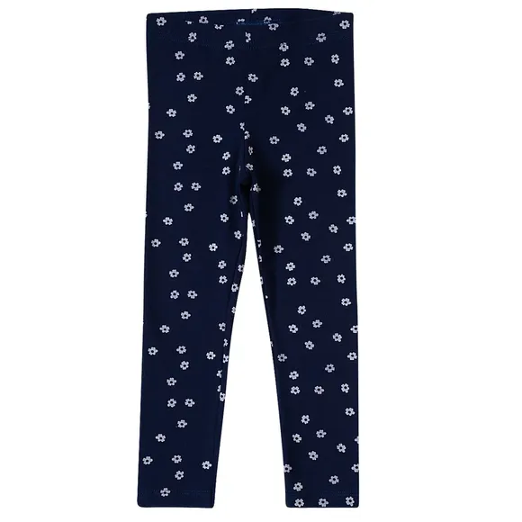 Calça Legging Kids Com Florzinhas Cotton Tip Top