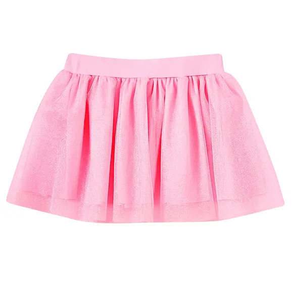 Saia Praia Tule Estampa Lisa Elastano Kids Tip Top