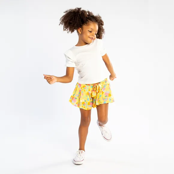 Shorts Saia Especial Nordeste Viscose Kids Tip Top