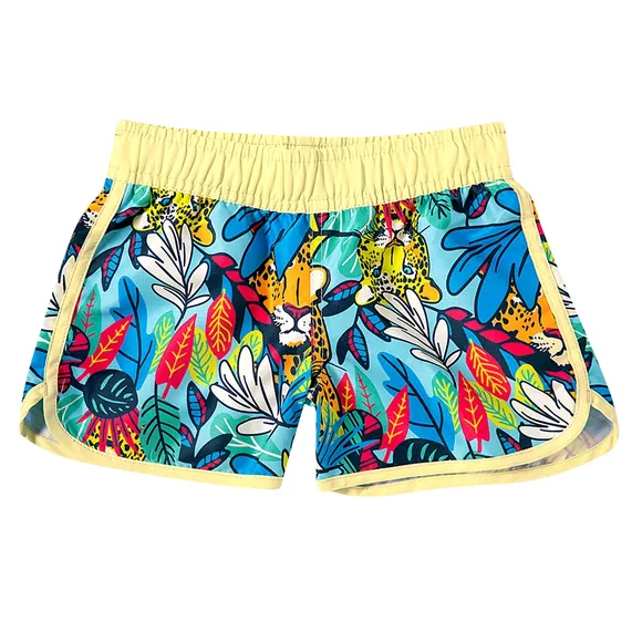 Shorts Onça Tropical Microfibra Kids Tip Top