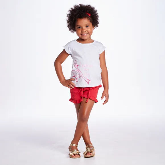 Shorts Kids Festivo Linho Tip Top