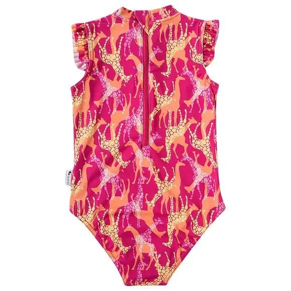 Maiô Praia Kids Girafa Elastano Proteção Uv50+ Tip Top