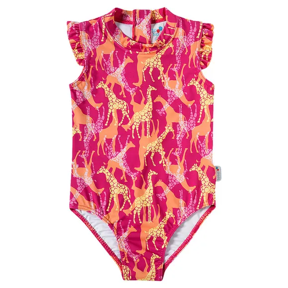 Maiô Praia Kids Girafa Elastano Proteção Uv50+ Tip Top