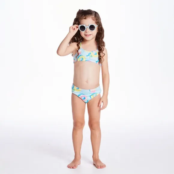 Biquíni Praia Kids Pool Time Elastano Proteção Uv 50+ Tip Top