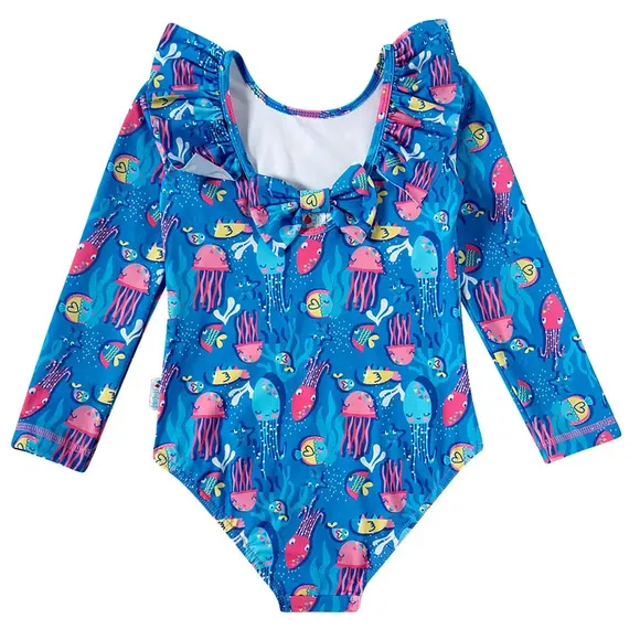Body Praia Kids Oceano Elastano Proteção Uv 50+ Tip Top
