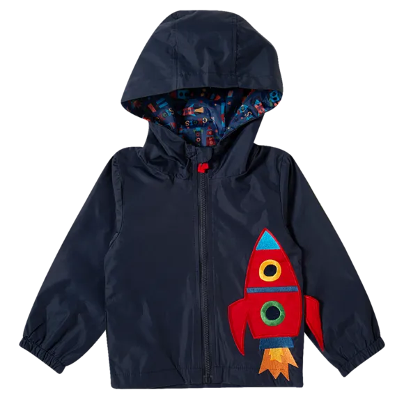 Jaqueta Foguete Marinho Microfibra Kids Tip Top