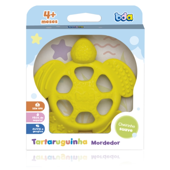 Mordedor De Silicone Tartaruguinha Bda