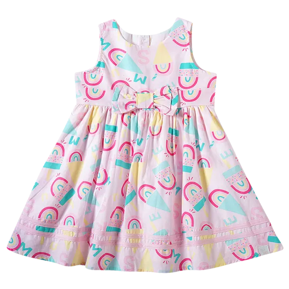Vestido Sorvete Tricoline Kids Tip Top