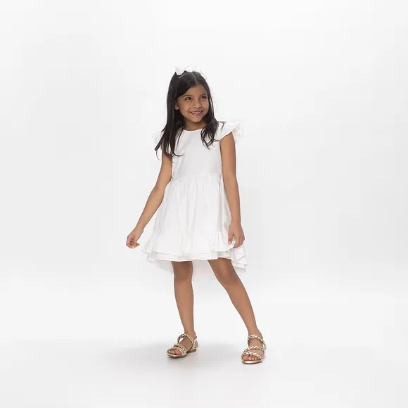 Vestido Festivo Tricoline Kids Tip Top
