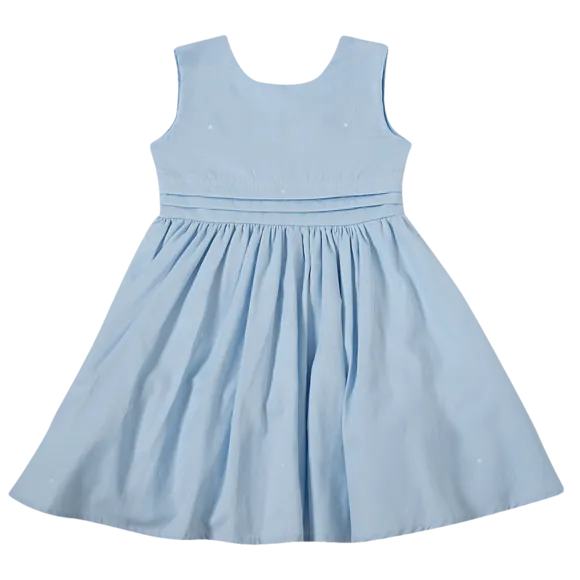 Vestido Básico Azul Fustão Kids Tip Top