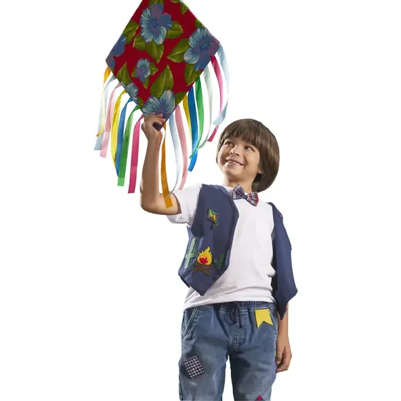 Colete Kids Festa Junina Tricoline Tip Top