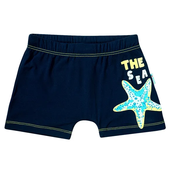 Shorts Praia Abacaxi Folhas Lycra Kids Proteção Uv 50+ Tip Top