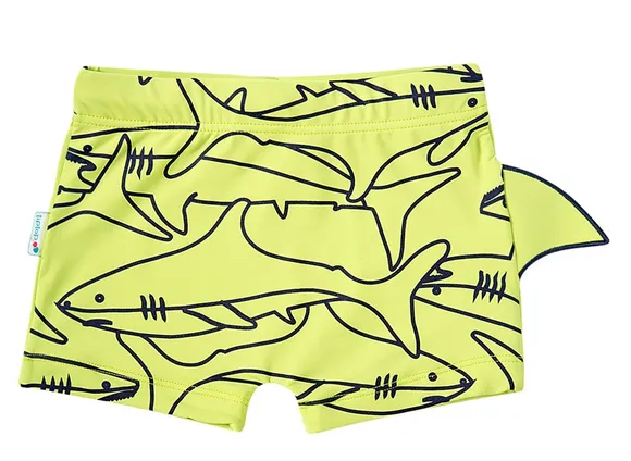 Shorts Praia Shark Lycra Kids Proteção Uv50+ Tip Top