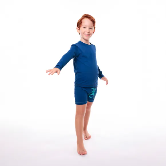 Shorts Praia Kids Pranchas Surf Lycra Proteção Uv 50+ Tip Top