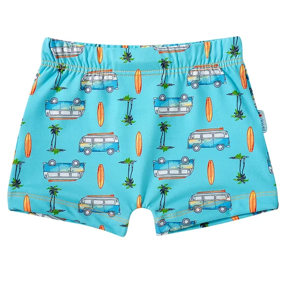 Shorts Praia Kombi Elastano Kids Proteção Uv50+ Tip Top