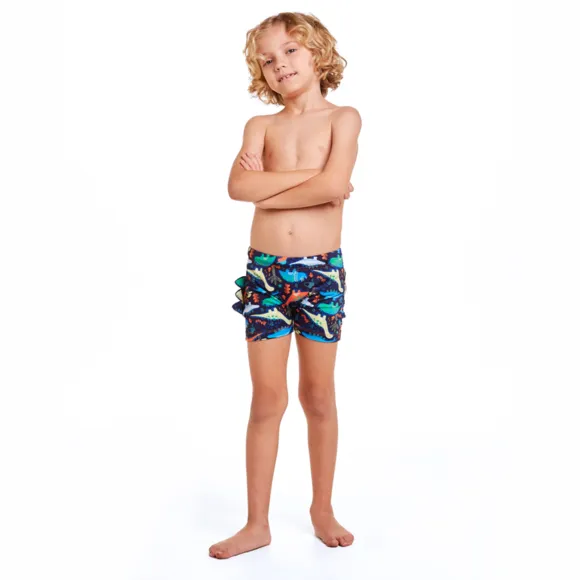 Shorts Dino Elastano Kids Proteção Uv50+ Tip Top