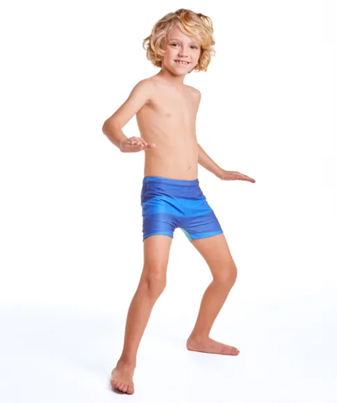 Shorts Praia Monstrinhos Divertidos Elastano Kids Proteção Uv 50+ Tip Top