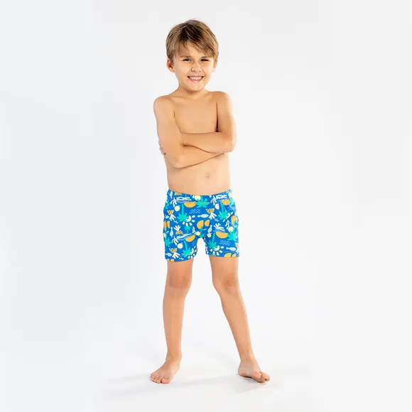Shorts Praia Coqueiros Elastano Kids Uv50+ Tip Top