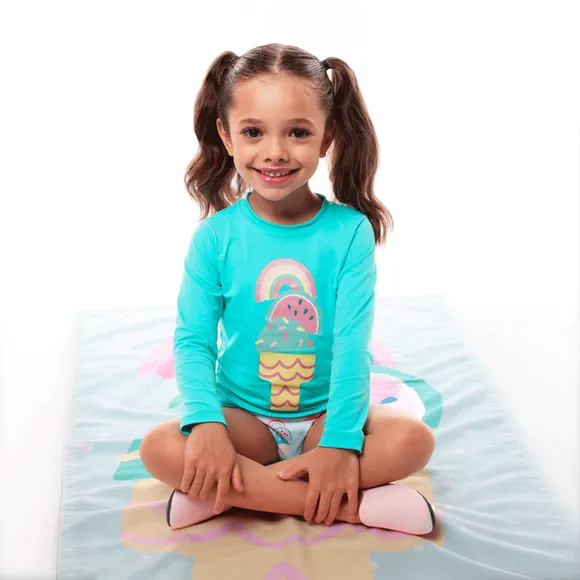 Conjunto Praia Kids Sorvete De Frutas Lycra Proteção Uv50+ Tip Top