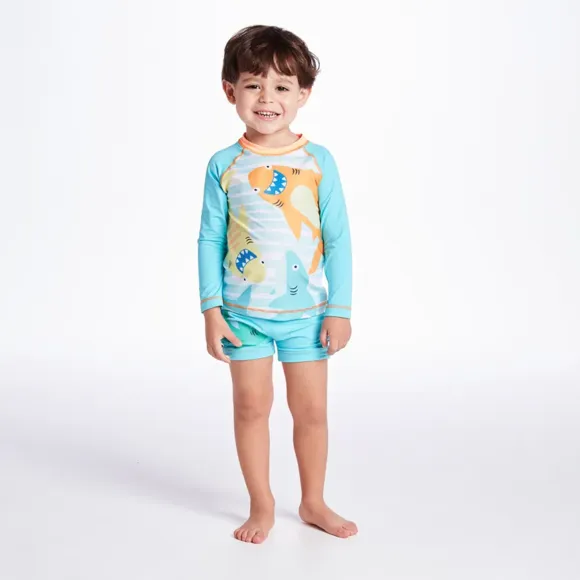 Conjunto Kids Tuba Colors Lycra Proteção Uv 50+ Tip Top