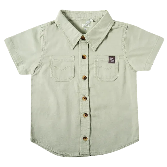 Camisa Manga Curta Estampa Lisa Sarja Kids Tip Top