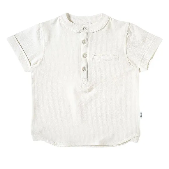 Camisa Manga Curta Kids Toque Especial Festiva Malha Texturizada Tip Top