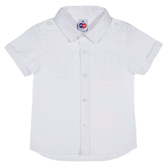 Camisa Com Gola E Botões Kids