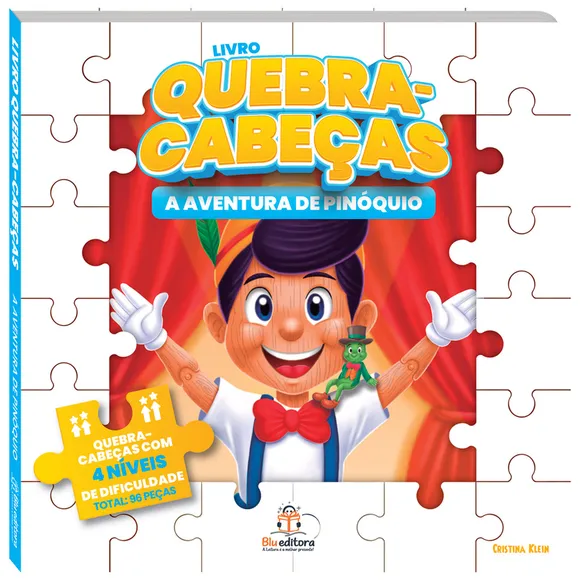 Livro Quebra Cabeça Pinóquio Blu Editora