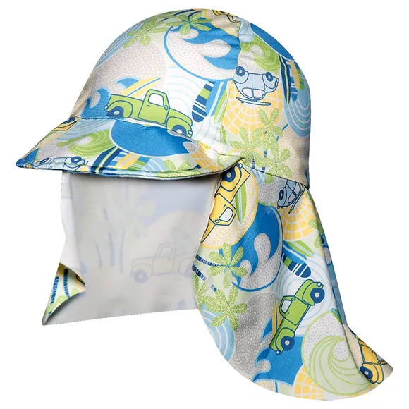 Boné Praia Ondas Surf Elastano Kids Proteção Uv50+ Tip Top