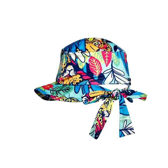 Chapéu Praia Onça Tropical Elastano Kids Proteção Uv50+ Tip Top