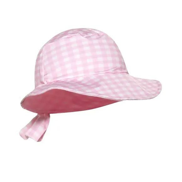 Chapéu Praia Kids Rosa Elastano Proteção Uv 50+ Tip Top