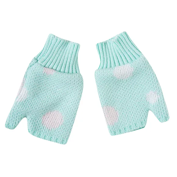 Luva Tricot Kids Verde Agua