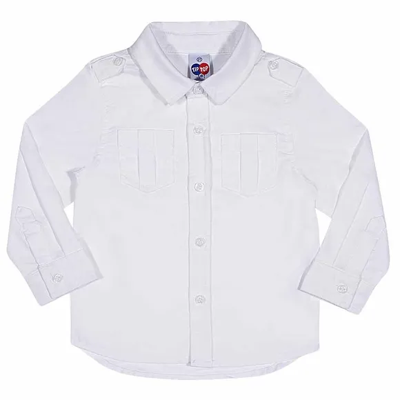 Camisa Com Botões Manga Longa Kids
