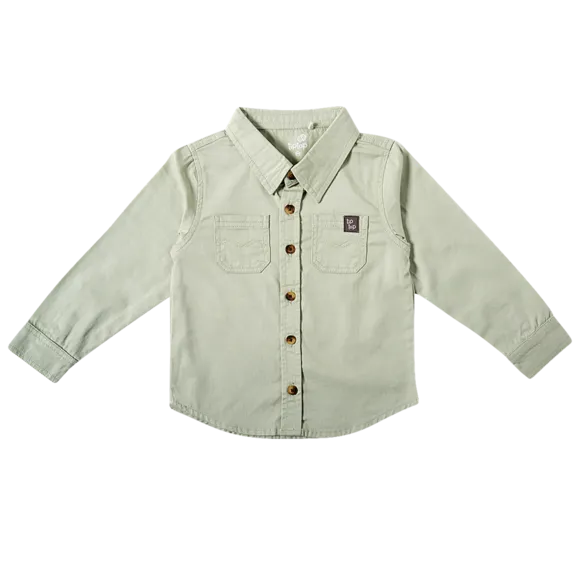 Camisa Manga Longa Estampa Lisa Sarja Kids Tip Top