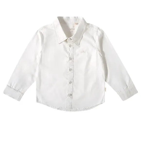 Camisa Manga Longa Kids Lisa Linho Bordado Tip Top