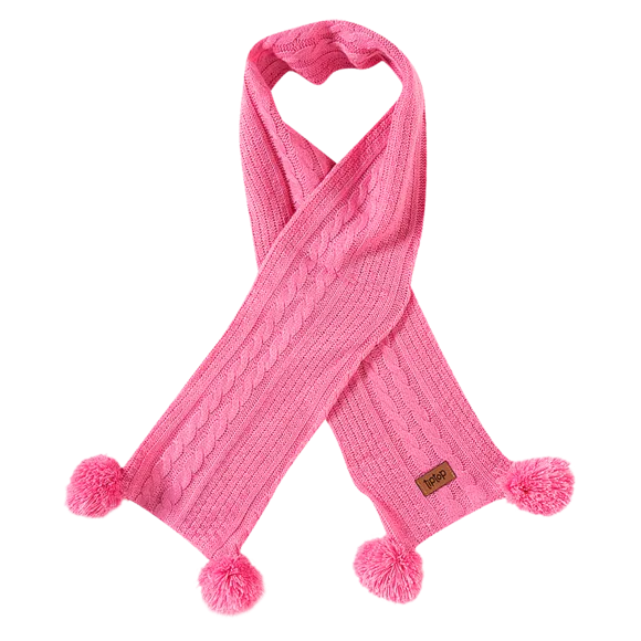 Cachecol Tricot Kids Rosa