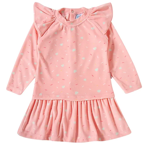 Vestido Manga Longa Abc Plush Kids Tip Top