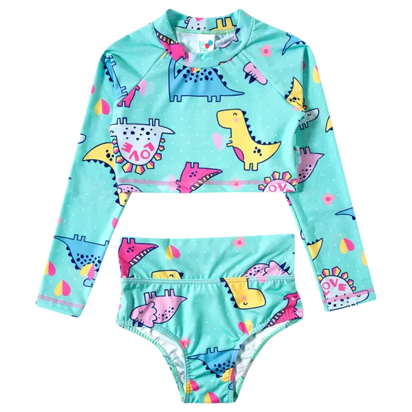 Top Com Calcinha Praia Dina Love Elastano Kids Proteção Uv 50+