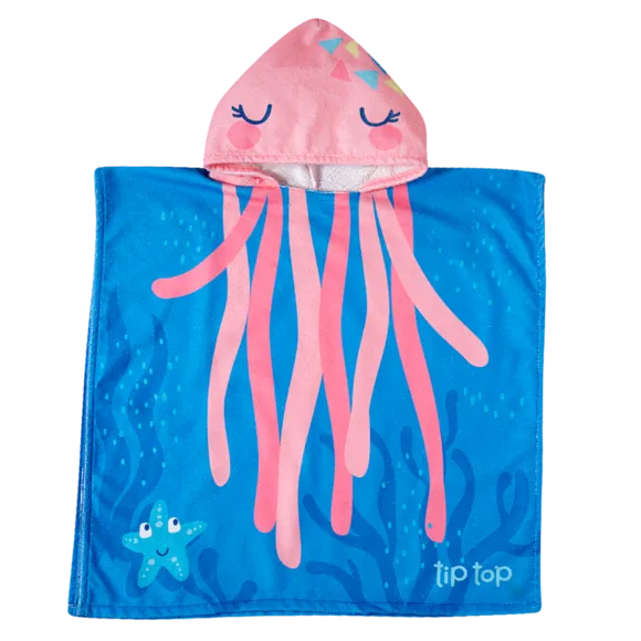 Poncho De Praia Kids Oceano Atoalhado Tip Top