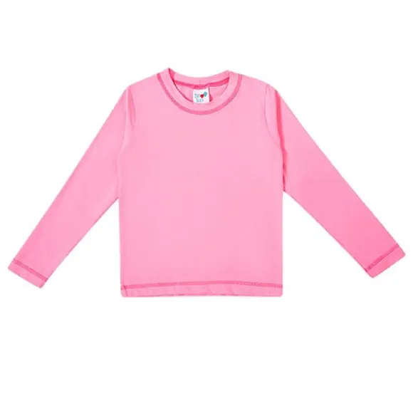 Camiseta Praia Estampa Lisa Lycra Kids Proteção Uv50+ Tip Top